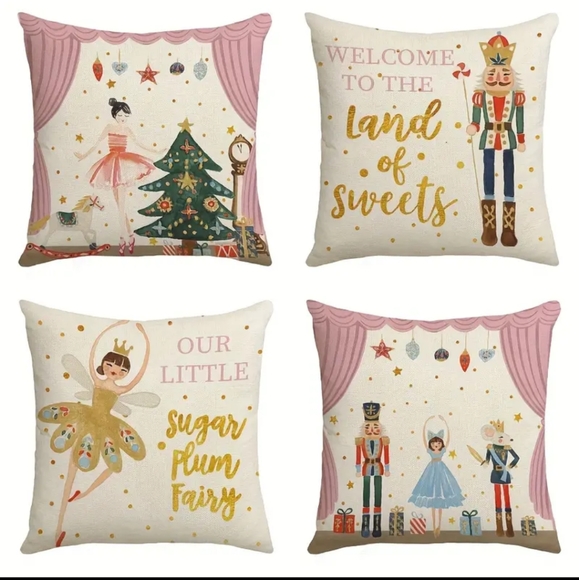 Other - 4 Christmas themed accent pillows